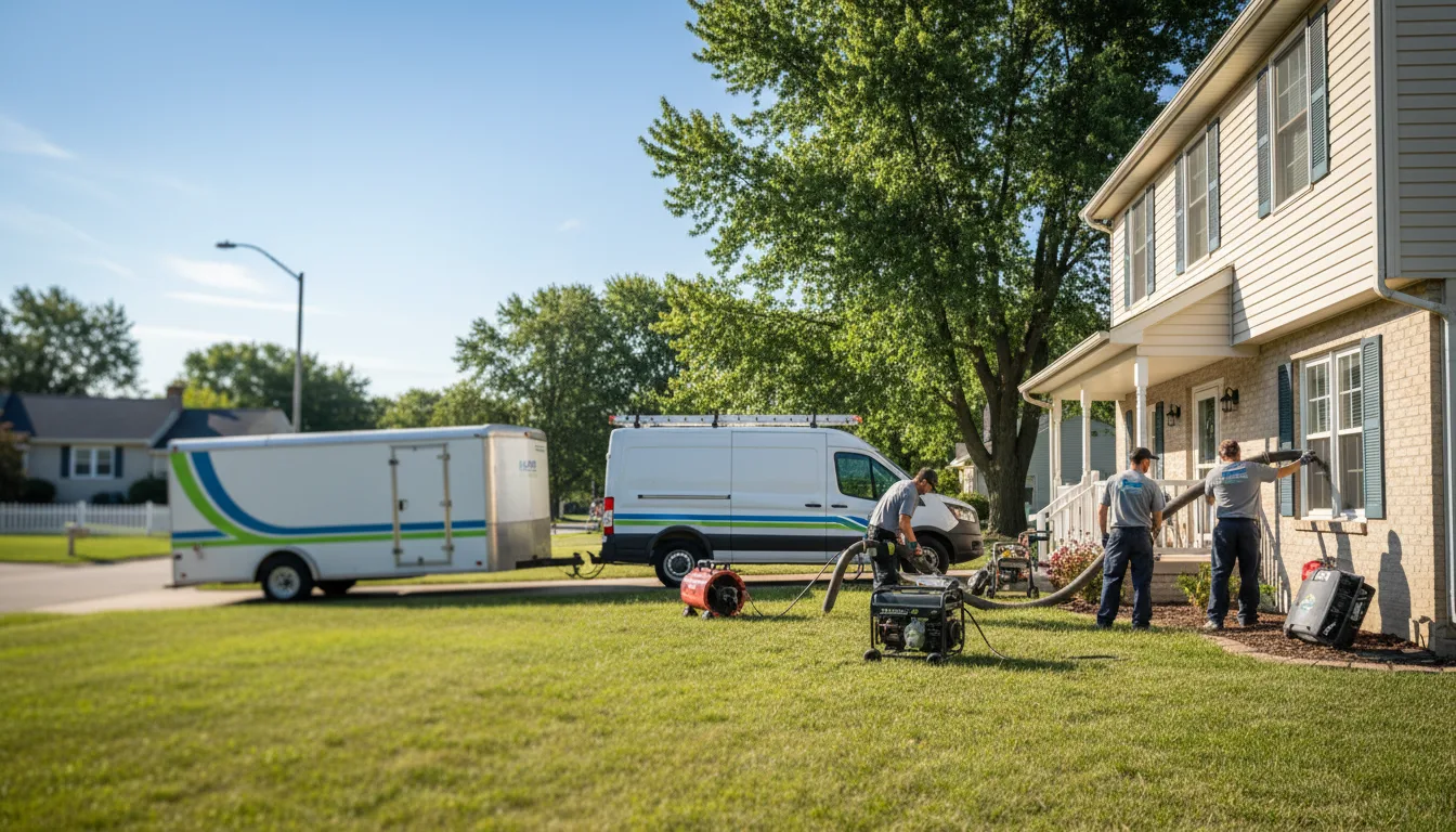 Flooded Basement Restoration And Cleanup With Repair in Dennison, OH near me